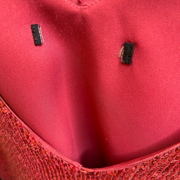 VTG Barbie Pink Sequin Retro Glam Crop V-Neck Tank Top - Picture 9 of 10